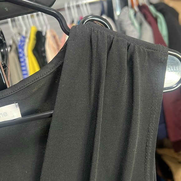 LIZ CLAIBORNE Black Dress Sleeveless Wrap Blouse V-Neck Formal Dress size Small - Picture 6 of 7